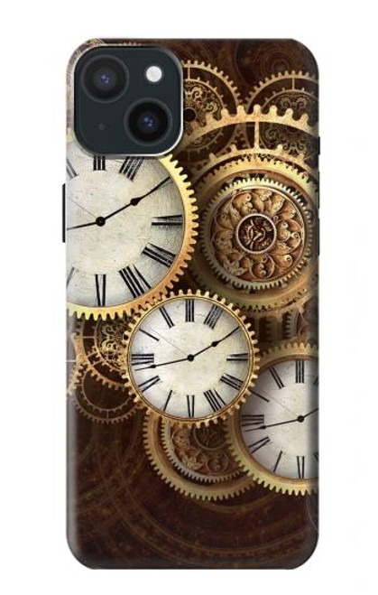 S3172 Gold Clock Live Case For iPhone 15 Plus