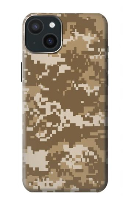 S3294 Army Desert Tan Coyote Camo Camouflage Case For iPhone 15 Plus