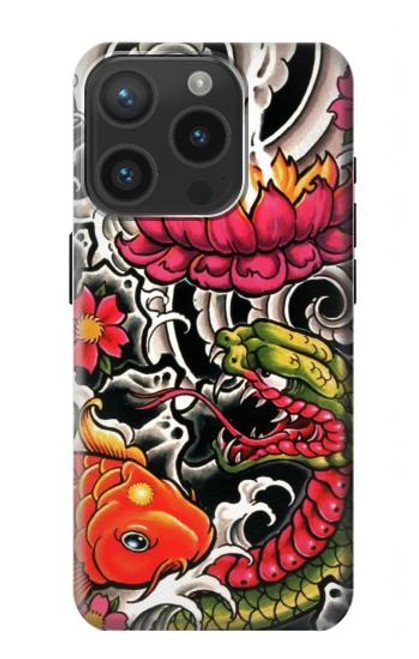 S0605 Yakuza Tattoo Case For iPhone 15 Pro