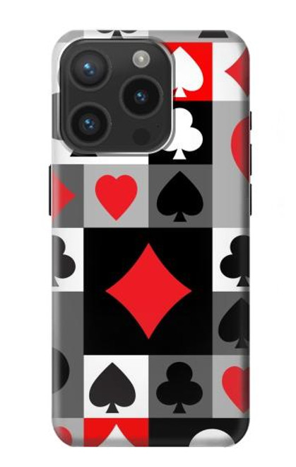 S3463 Poker Card Suit Case For iPhone 15 Pro