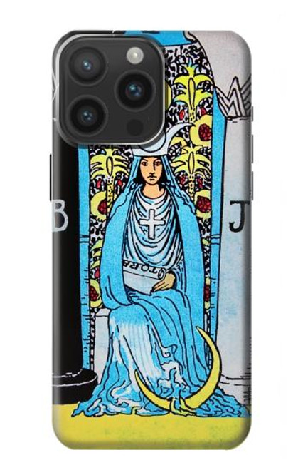 S2837 The High Priestess Vintage Tarot Card Case For iPhone 15 Pro Max