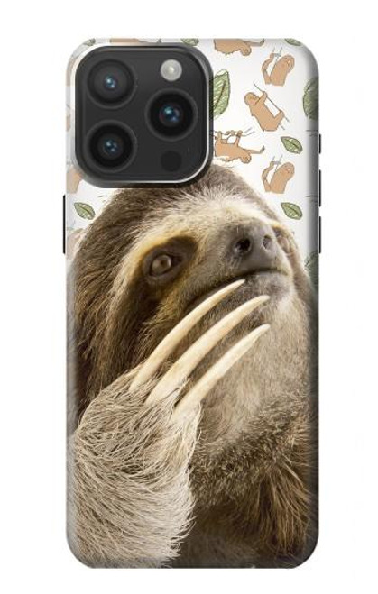 S3559 Sloth Pattern Case For iPhone 15 Pro Max