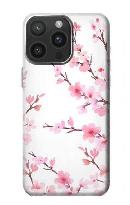 S3707 Pink Cherry Blossom Spring Flower Case For iPhone 15 Pro Max