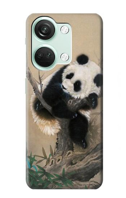 S2210 Panda Fluffy Art Painting Case For OnePlus Nord 3