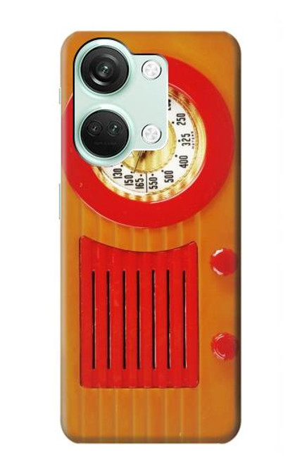 S2780 Vintage Orange Bakelite Radio Case For OnePlus Nord 3