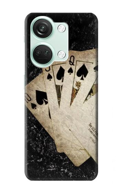 S3231 Vintage Royal Straight Flush Cards Case For OnePlus Nord 3