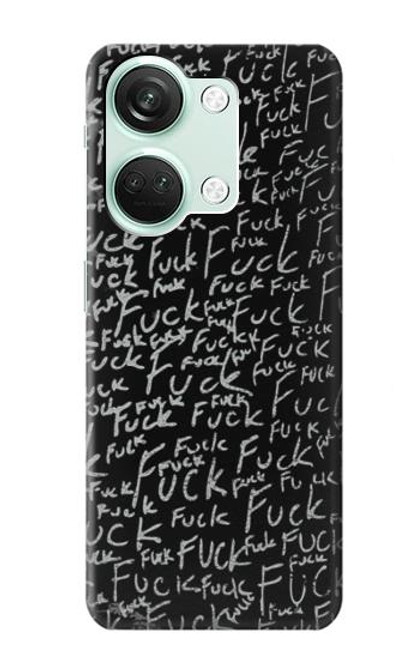 S3478 Funny Words Blackboard Case For OnePlus Nord 3