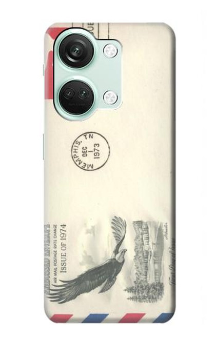 S3551 Vintage Airmail Envelope Art Case For OnePlus Nord 3