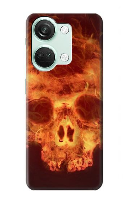 S3881 Fire Skull Case For OnePlus Nord 3