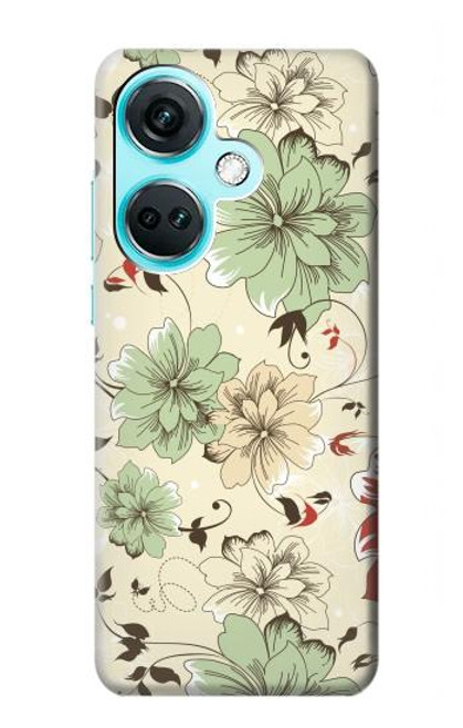 S2179 Flower Floral Vintage Art Pattern Case For OnePlus Nord CE3