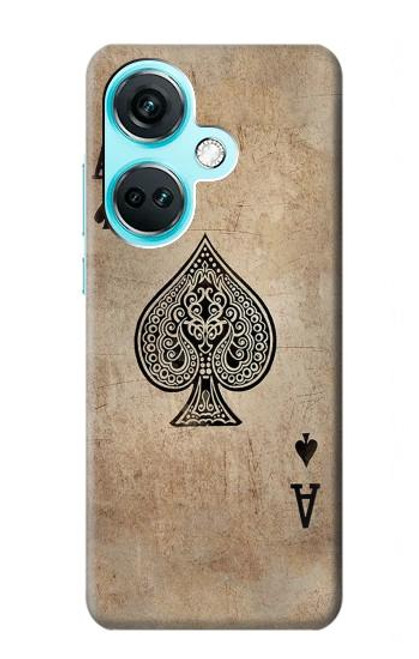 S2928 Vintage Spades Ace Card Case For OnePlus Nord CE3