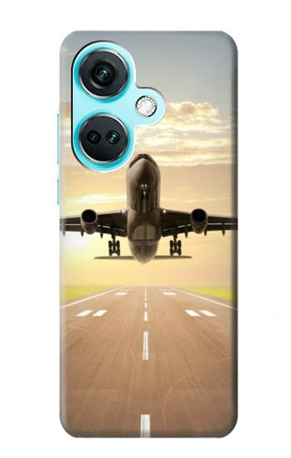 S3837 Airplane Take off Sunrise Case For OnePlus Nord CE3