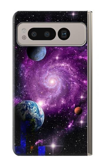 S3689 Galaxy Outer Space Planet Case For Google Pixel Fold