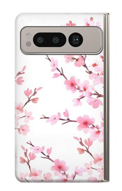 S3707 Pink Cherry Blossom Spring Flower Case For Google Pixel Fold