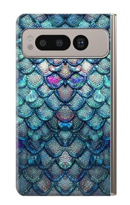 S3809 Mermaid Fish Scale Case For Google Pixel Fold