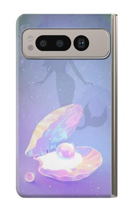 S3823 Beauty Pearl Mermaid Case For Google Pixel Fold