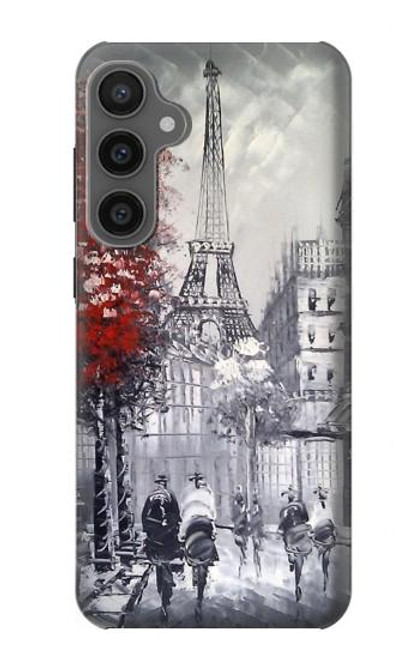 S1295 Eiffel Painting of Paris Case For Samsung Galaxy S23 FE