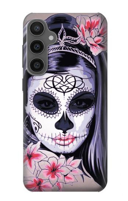 S3821 Sugar Skull Steam Punk Girl Gothic Case For Samsung Galaxy S23 FE