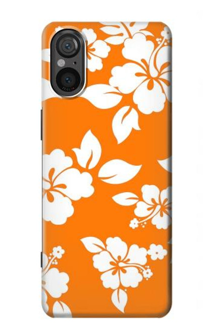 S2245 Hawaiian Hibiscus Orange Pattern Case For Sony Xperia 5 V