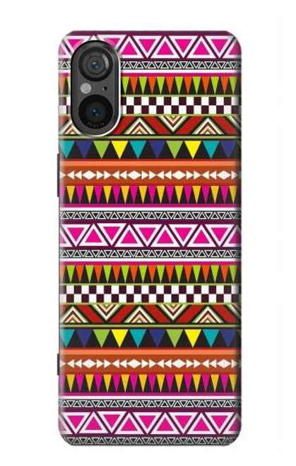 S2292 Aztec Tribal Pattern Case For Sony Xperia 5 V