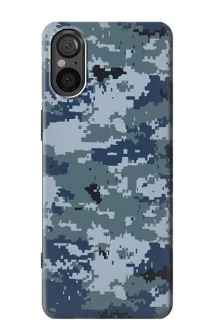 S2346 Navy Camo Camouflage Graphic Case For Sony Xperia 5 V