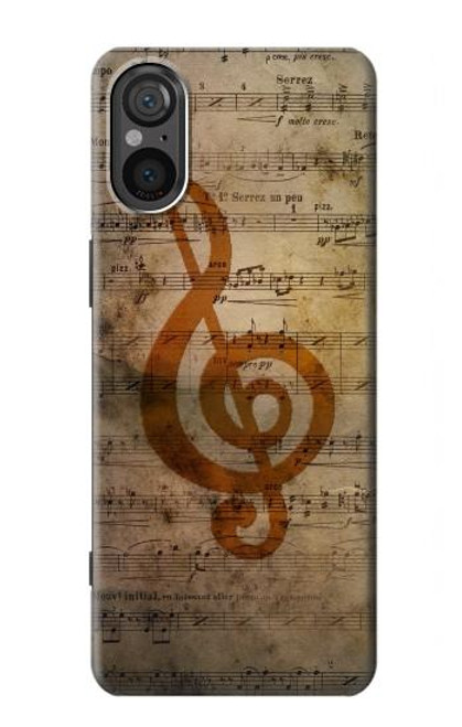 S2368 Sheet Music Notes Case For Sony Xperia 5 V