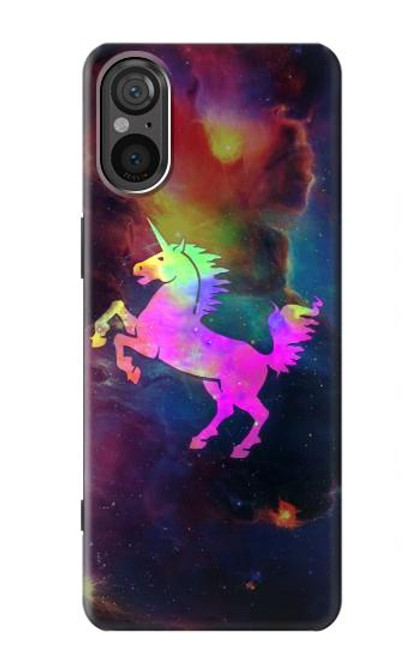 S2486 Rainbow Unicorn Nebula Space Case For Sony Xperia 5 V