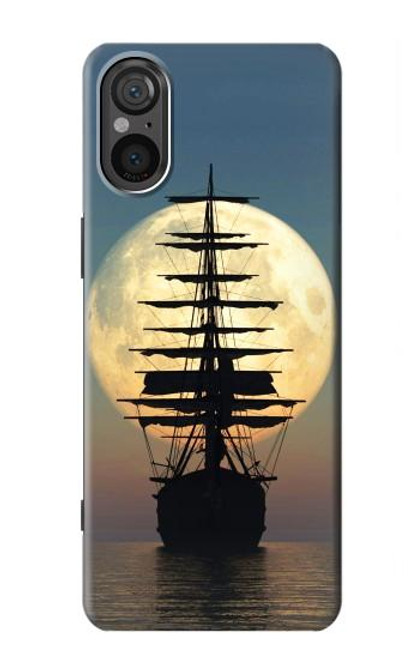 S2897 Pirate Ship Moon Night Case For Sony Xperia 5 V