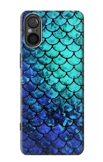 S3047 Green Mermaid Fish Scale Case For Sony Xperia 5 V