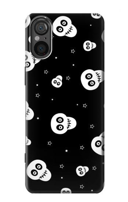 S3261 Smile Skull Halloween Pattern Case For Sony Xperia 5 V