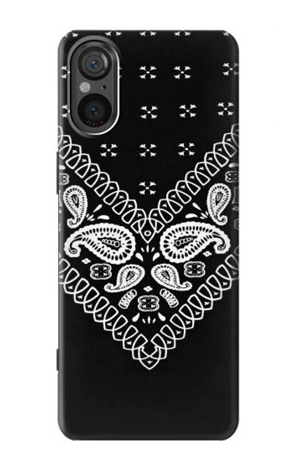S3363 Bandana Black Pattern Case For Sony Xperia 5 V