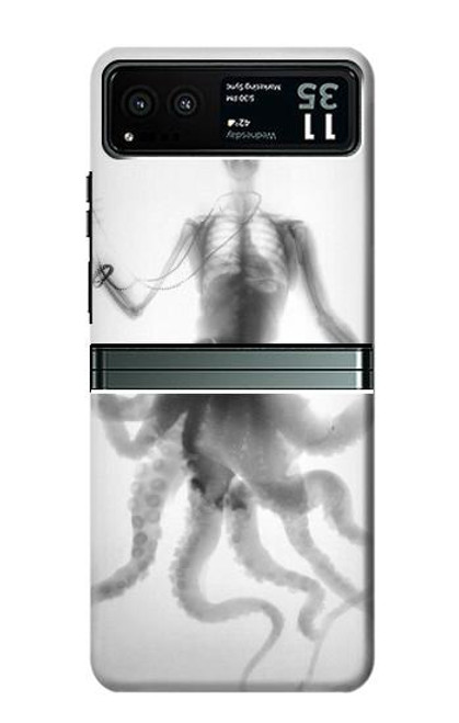 S1432 Skull Octopus X-ray Case For Motorola Razr 40