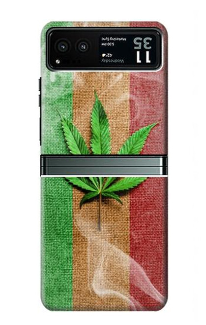 S2109 Smoke Reggae Rasta Flag Case For Motorola Razr 40