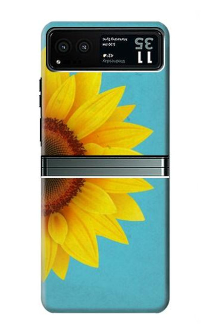 S3039 Vintage Sunflower Blue Case For Motorola Razr 40
