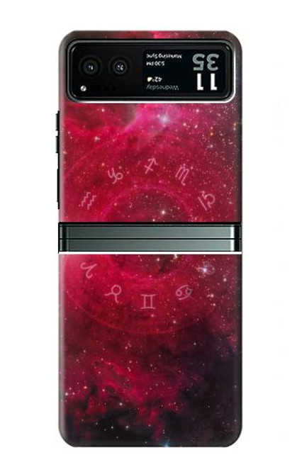 S3368 Zodiac Red Galaxy Case For Motorola Razr 40