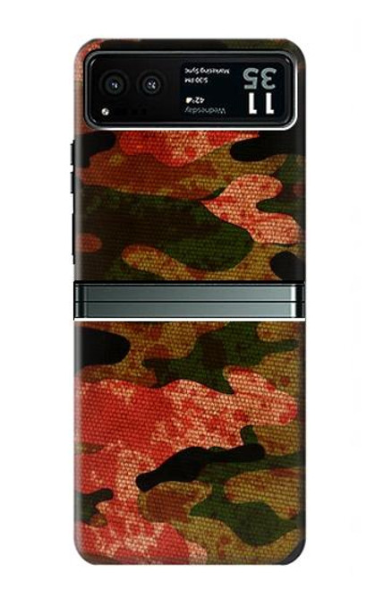 S3393 Camouflage Blood Splatter Case For Motorola Razr 40