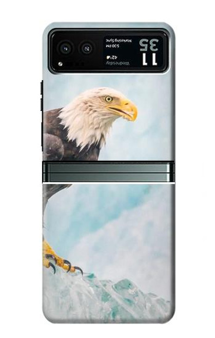 S3843 Bald Eagle On Ice Case For Motorola Razr 40