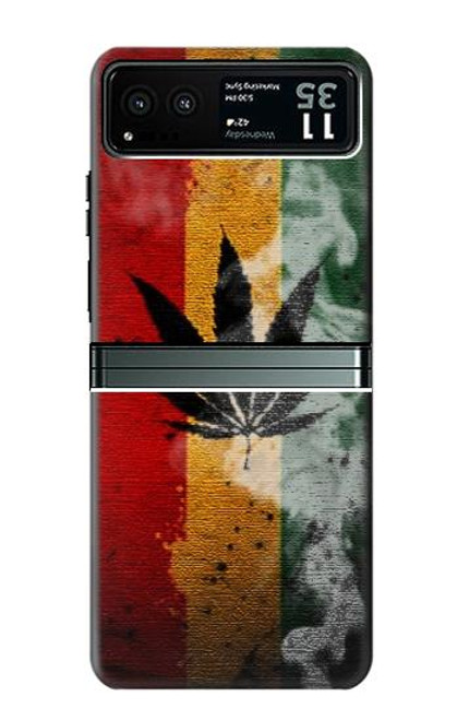 S3890 Reggae Rasta Flag Smoke Case For Motorola Razr 40