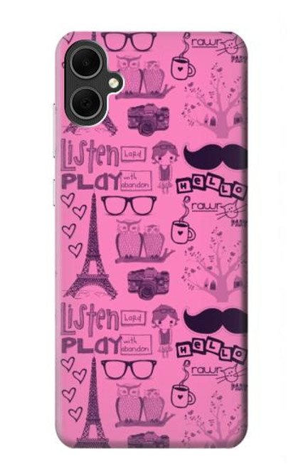 S2885 Paris Pink Case For Samsung Galaxy A05