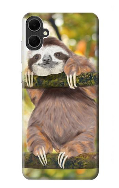 S3138 Cute Baby Sloth Paint Case For Samsung Galaxy A05