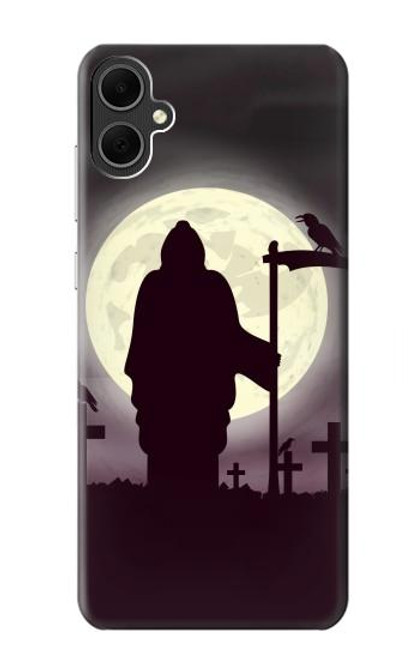 S3262 Grim Reaper Night Moon Cemetery Case For Samsung Galaxy A05