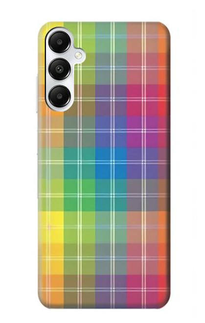 S3942 LGBTQ Rainbow Plaid Tartan Case For Samsung Galaxy A05s