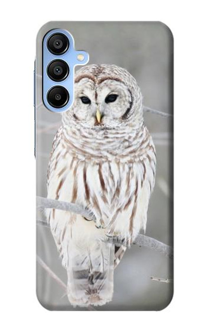 S1566 Snowy Owl White Owl Case For Samsung Galaxy A15 5G