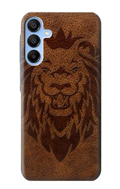 S2529 Leo Zodiac Tattoo Brown Graphic Print Case For Samsung Galaxy A15 5G