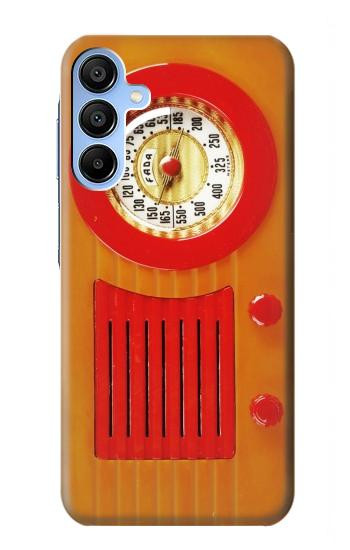 S2780 Vintage Orange Bakelite Radio Case For Samsung Galaxy A15 5G