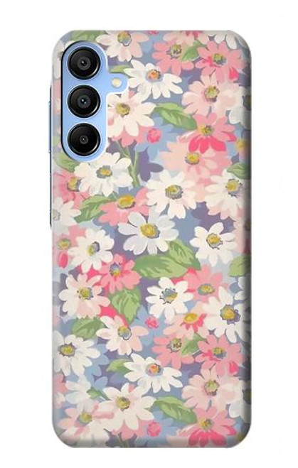 S3688 Floral Flower Art Pattern Case For Samsung Galaxy A15 5G