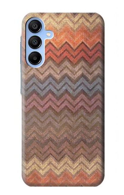 S3752 Zigzag Fabric Pattern Graphic Printed Case For Samsung Galaxy A15 5G