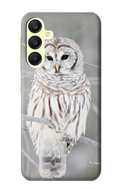 S1566 Snowy Owl White Owl Case For Samsung Galaxy A25 5G