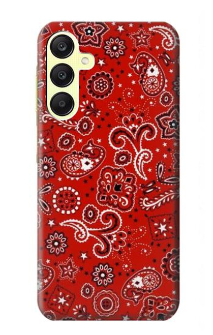 S3354 Red Classic Bandana Case For Samsung Galaxy A25 5G