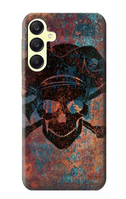 S3895 Pirate Skull Metal Case For Samsung Galaxy A25 5G